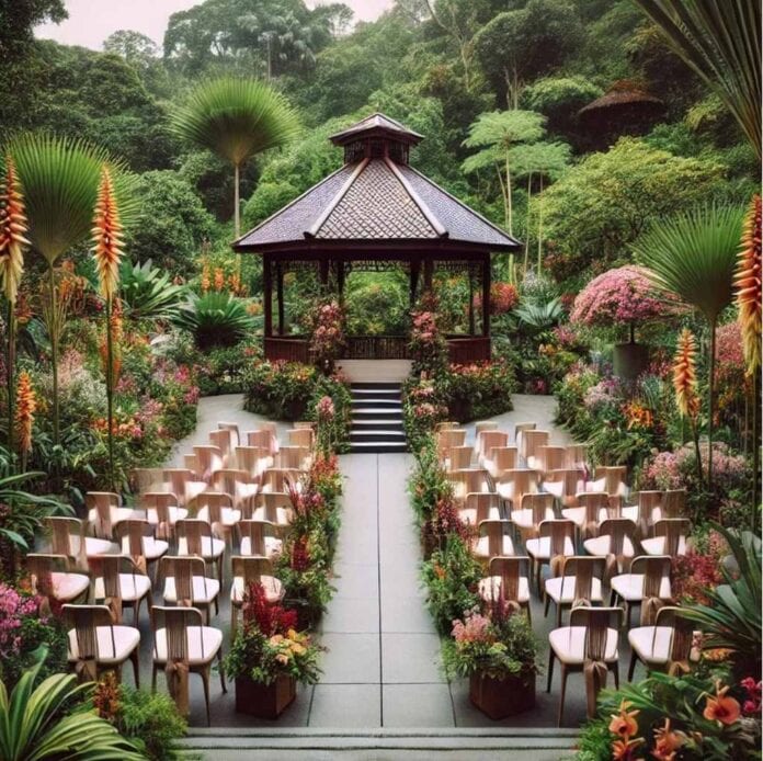 Unkonventionelle Hochzeit im Botanischen Garten