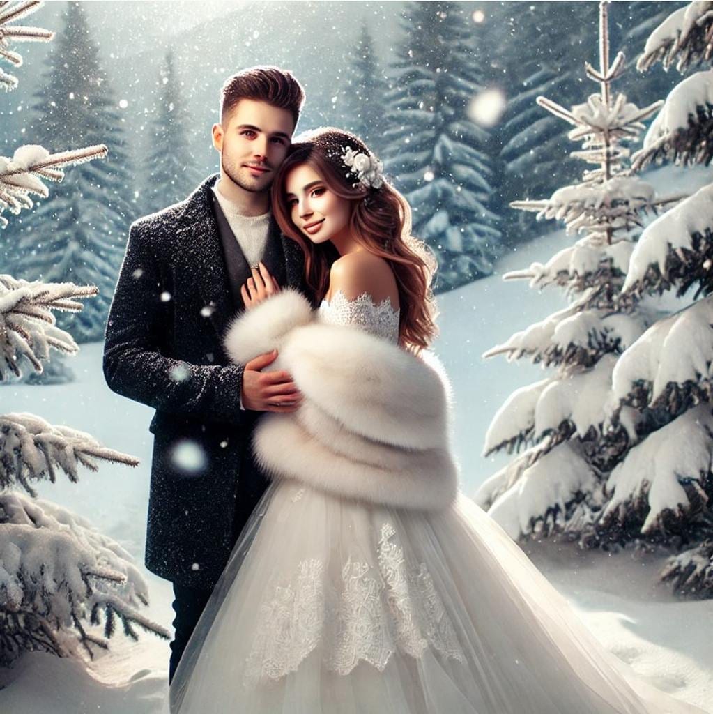 Winterhochzeit im Schnee