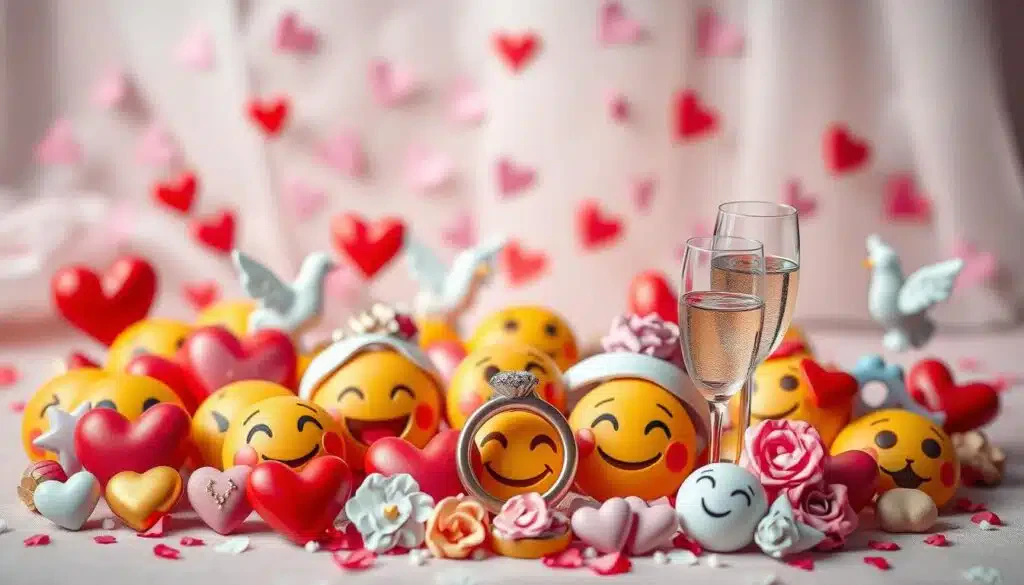 Emojis in Hochzeitswünschen