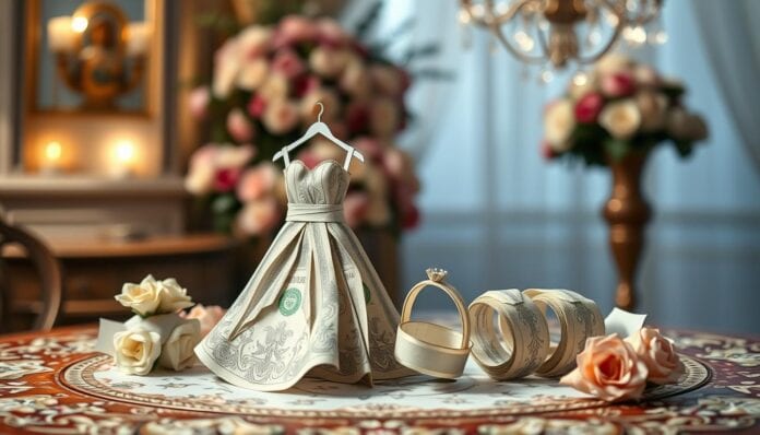 Geld falten Hochzeit