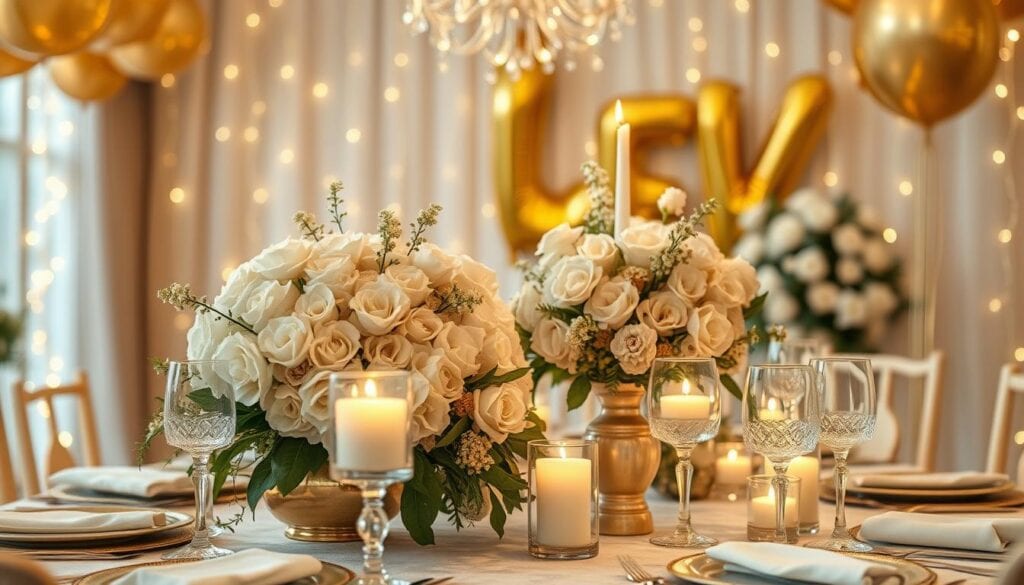 Goldene Hochzeit Dekoration