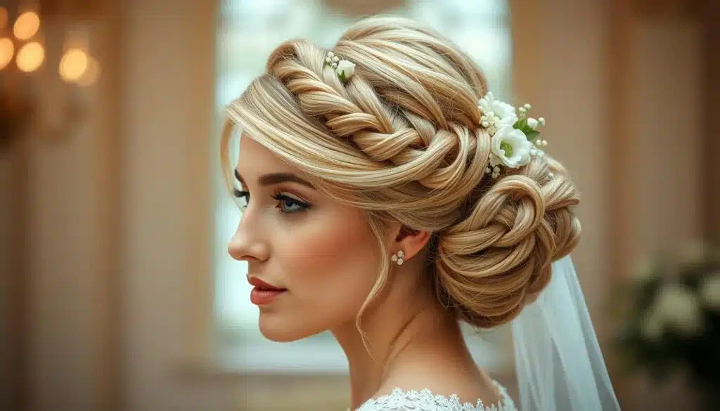 Hochsteckfrisur Braut