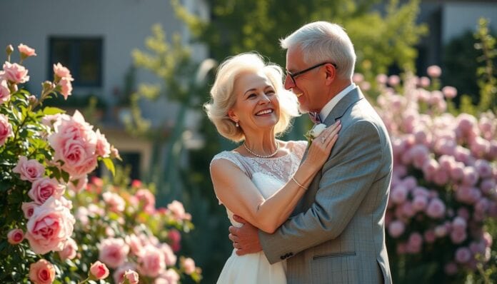 Hochzeit älteres Paar Glückwünsche