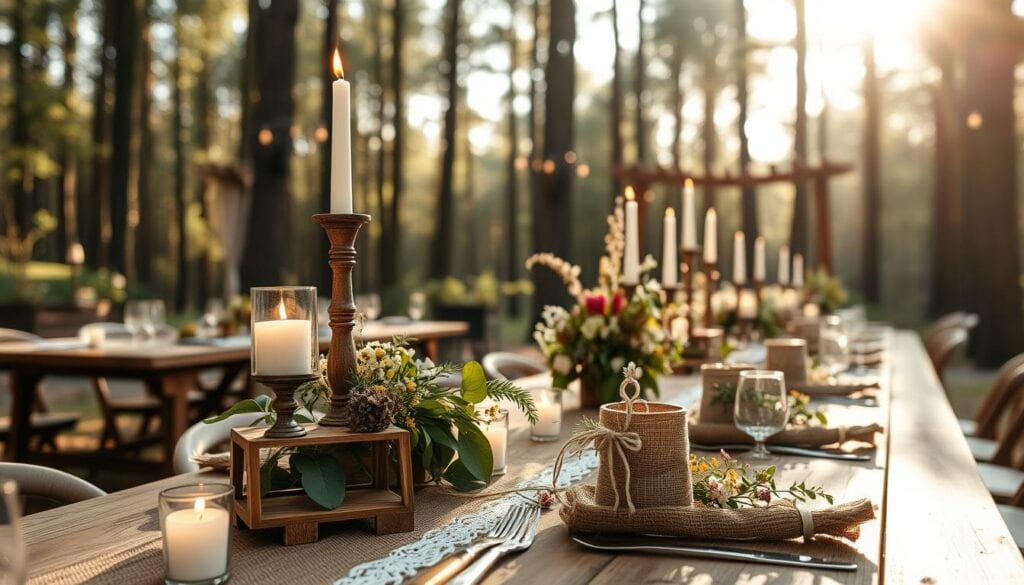 Kreative Holzhochzeit Gestaltung