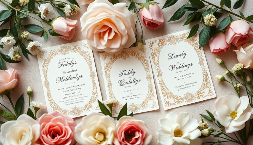 Vorlagen für Hochzeitskarten