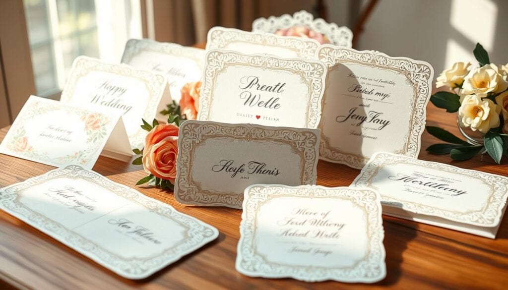 Hochzeitskarten mit individuellen Glückwünschen