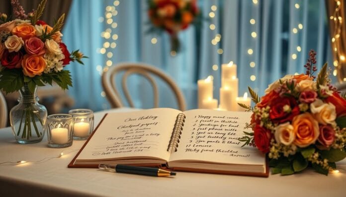 kreativer Eintrag Gästebuch Hochzeit