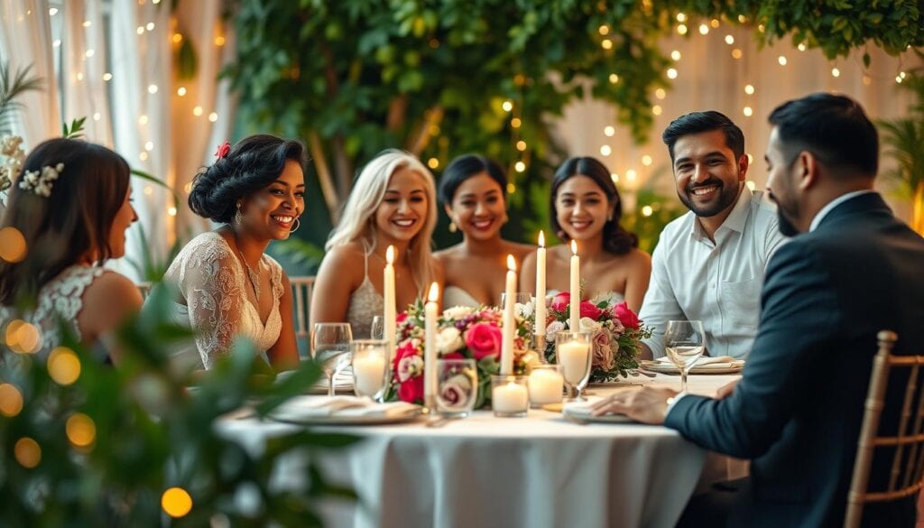 Familiäre Glückwünsche zur Hochzeit