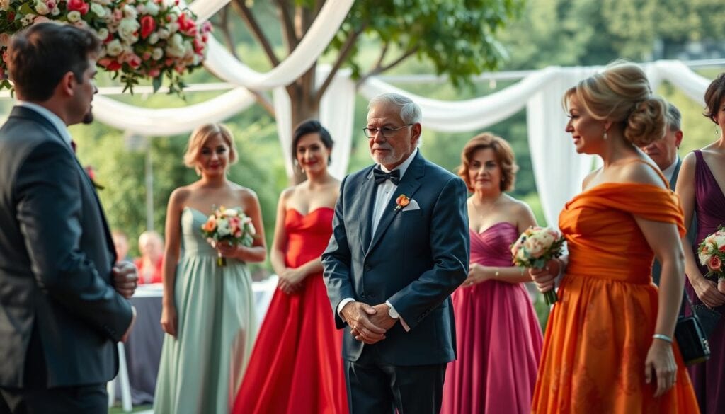 Festliche Kleidung für Hochzeitsgäste