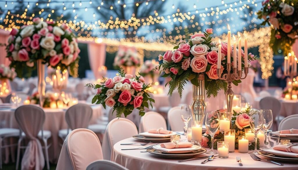 Hochzeitsdekoration und Floristik