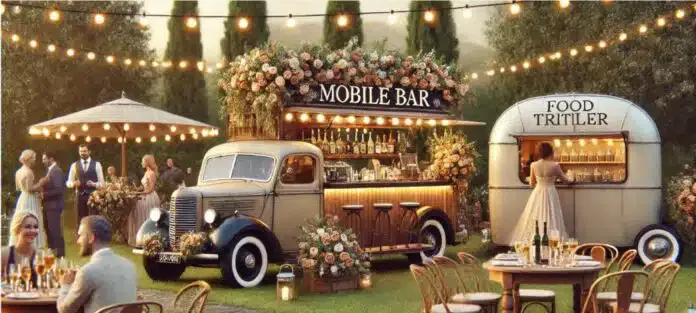 Mobile Bar für die Hochzeit