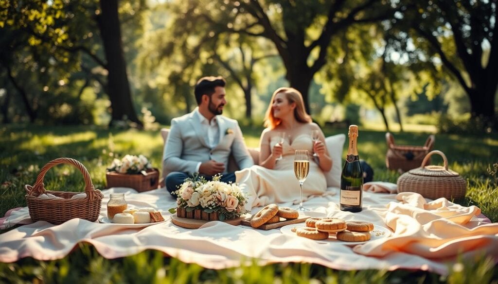 Paaraktivitäten zum Seidenen Hochzeitstag