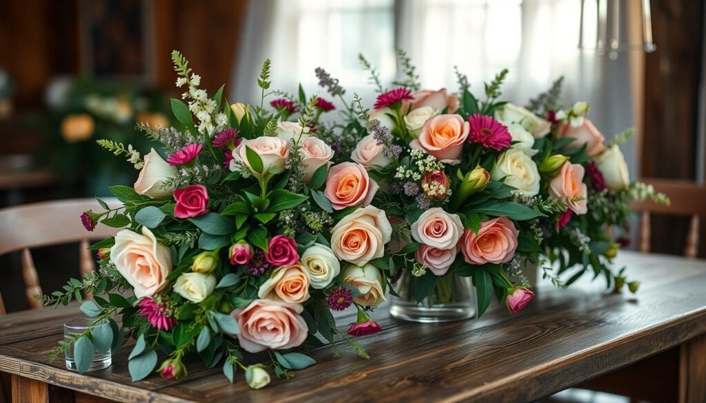 Blumenarrangements für Hochzeiten