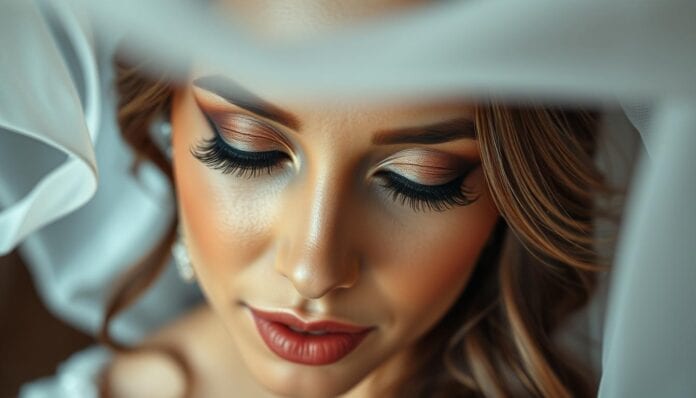 Braut Makeup braune Augen