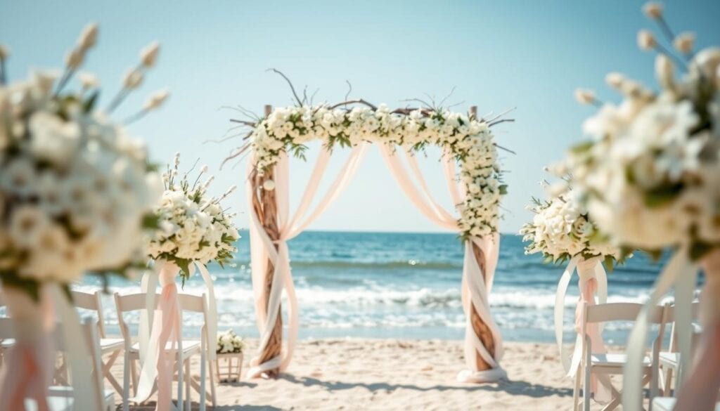 Stranddekorationen für Hochzeiten