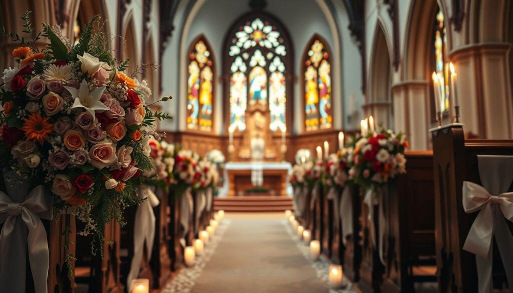 Kirchliche Hochzeit Dekoration