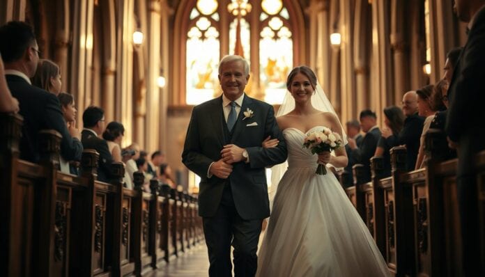 Braut zum Altar führen