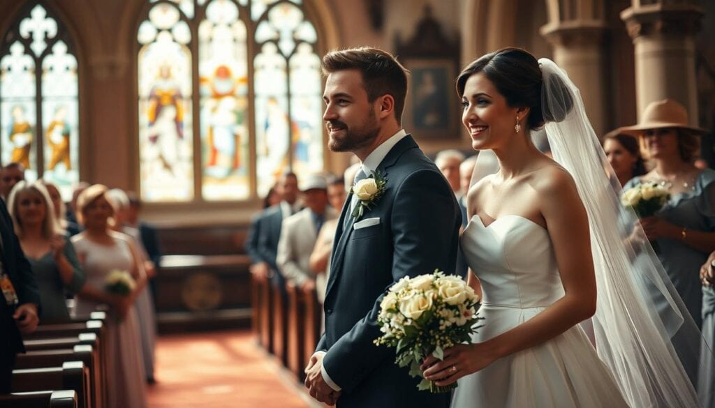 Emotionale Momente der Hochzeitszeremonie