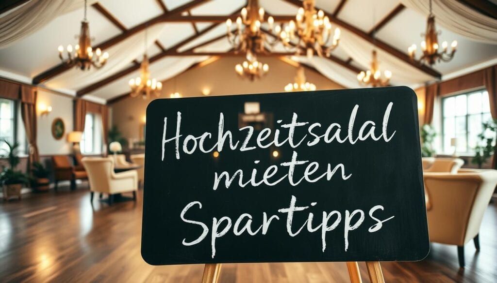 Hochzeitssaal mieten Spartipps