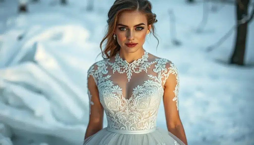 Winterbrautkleid Design