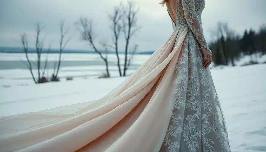 Winterliche Brautkleid Farbpalette