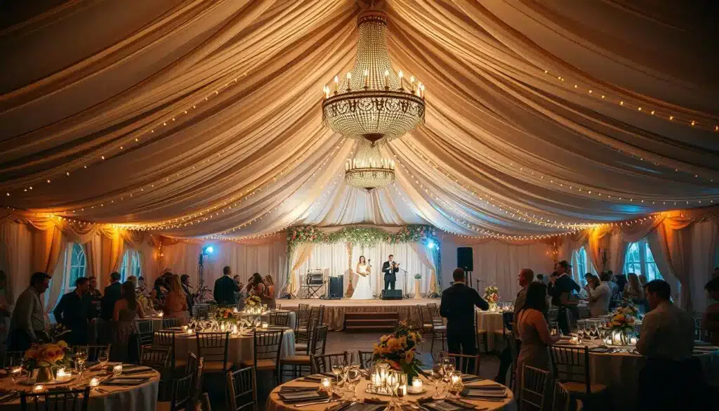 Hochzeitszelt Unterhaltung
