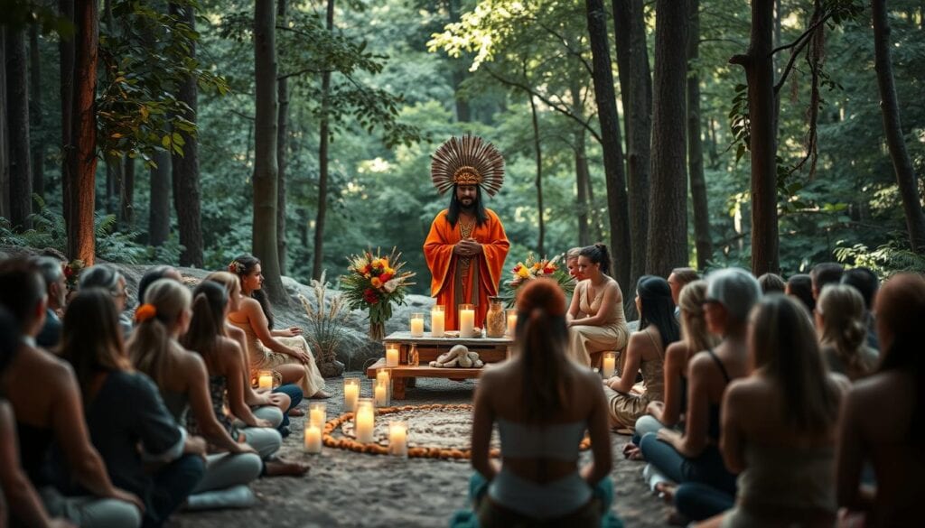 Schamanische Hochzeitszeremonie Gemeinschaft