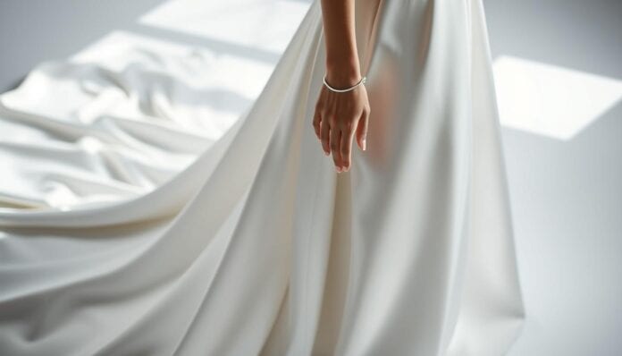 Brautkleid Schleppe Handschlaufe