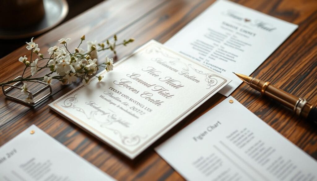 Hochzeitseinladungen und Gästeplanung