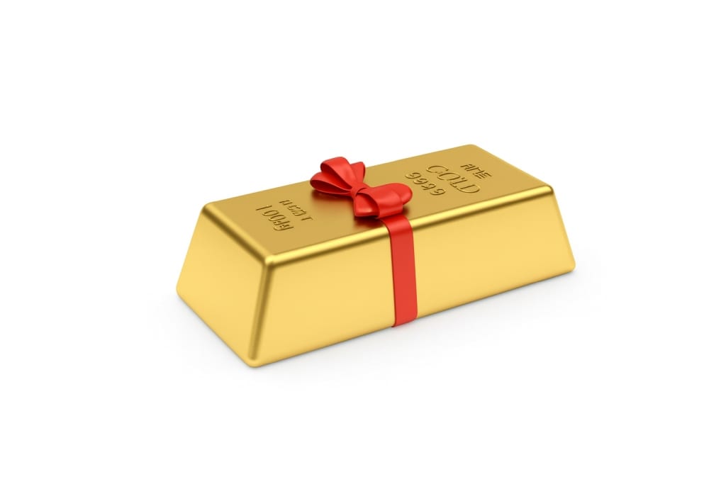 Gold als Geschenk