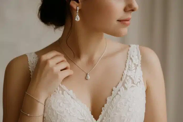 Silberschmuck ins Hochzeitsoutfit integrieren Silberschmuck ins Hochzeitsoutfit integrieren