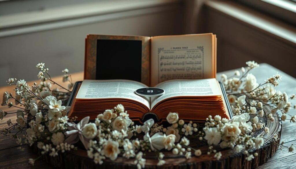 Kreative Dekoration Audio Gästebuch