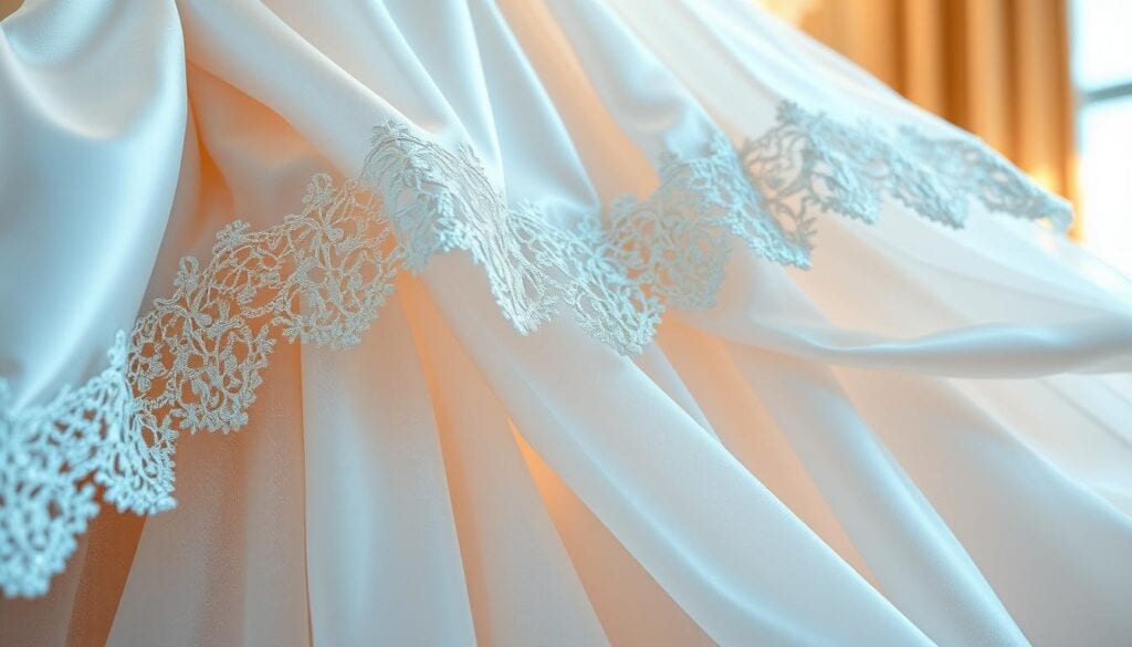 Hochwertige Brautkleider Materialien