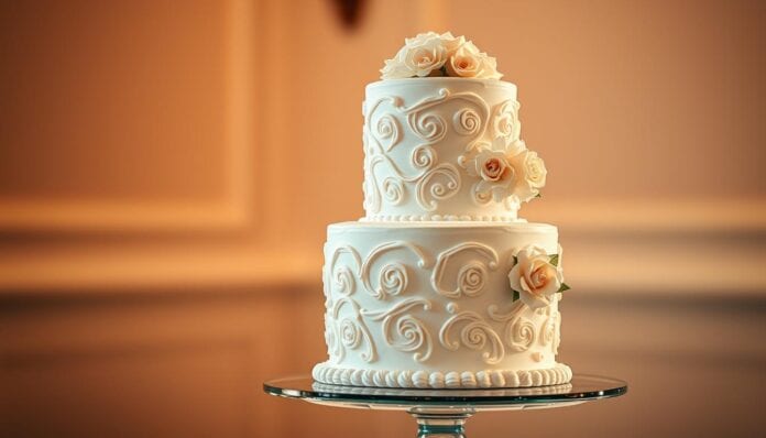Hochzeitstorte-zweistoeckig Hochzeitstorte zweistöckig