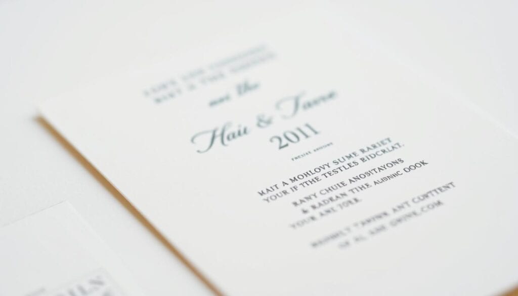 praktische Details Hochzeitseinladung