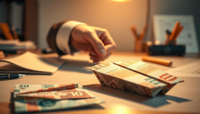 Flugzeug aus Geld falten