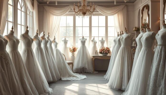 Weißtöne Brautkleid