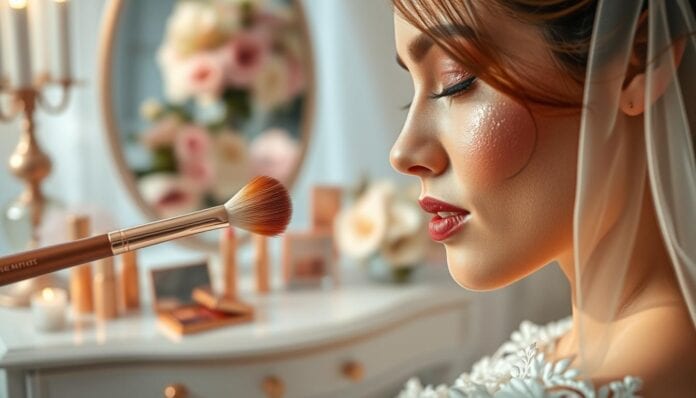 Braut Make Up Rose Gold