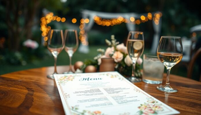 Getränkekarte Hochzeit