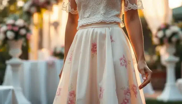 Rock mit Oberteil Hochzeitsgast