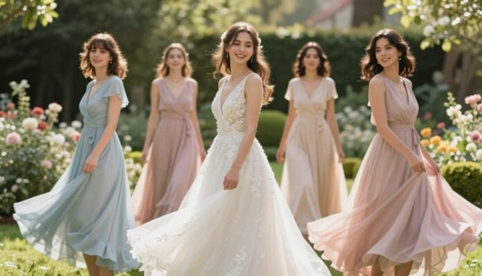 Wickelkleid Brautjungfer