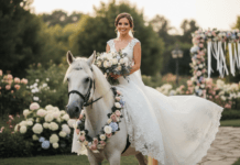 Braut auf Pferd zur Hochzeit 2026 – So gelingt dein Auftritt Braut auf Pferd zur Hochzeit