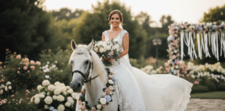 Braut auf Pferd zur Hochzeit 2026 – So gelingt dein Auftritt Braut auf Pferd zur Hochzeit