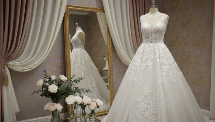 Brautkleid breite Hüfte