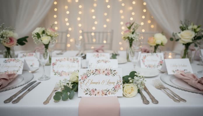 Gruppen Tischkarten selber machen Hochzeit