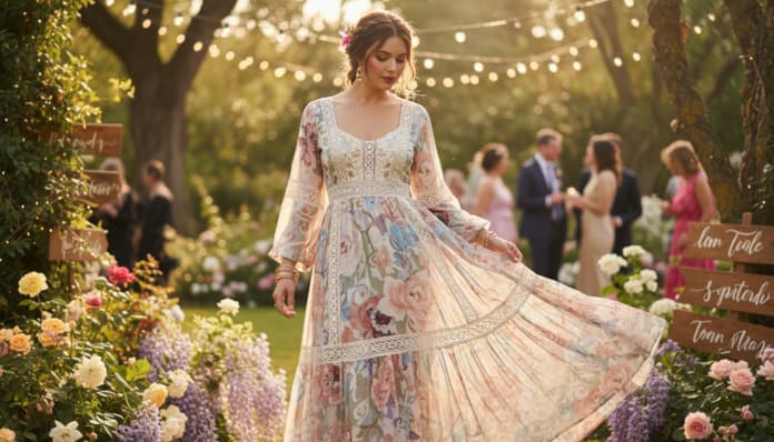 Boho Kleid für Hochzeitsgast