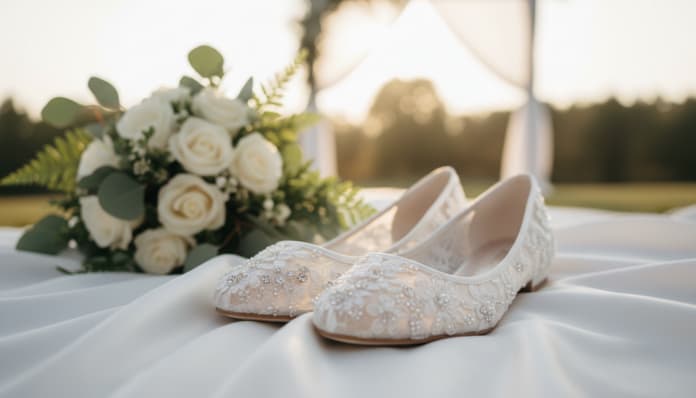 Brautschuhe flach