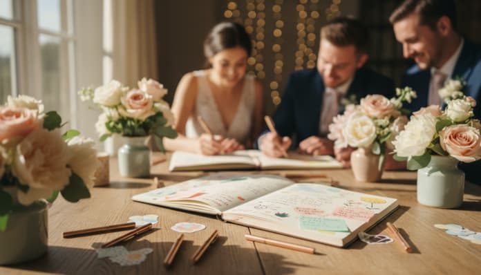 Kreativer Eintrag Gästebuch Hochzeit