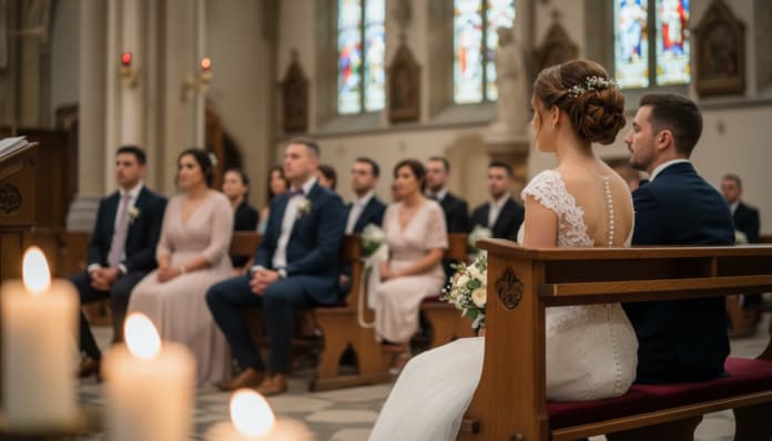 Wo sitzt die Braut in der Kirche