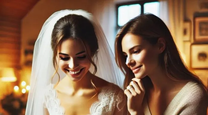 Romantische Zitate für die Hochzeitskarte: Der perfekte Hauch von Liebe und Weisheit Braut und Trauzeugin bei der Auswahl von Hochzeitskarten